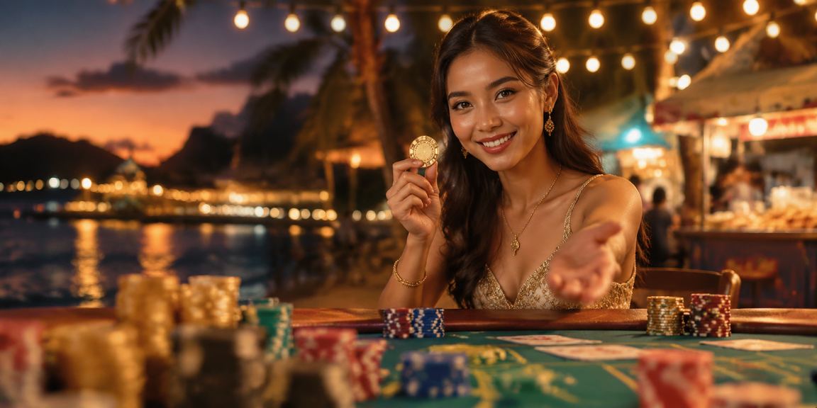 Meja Baccarat gaya Melayu di Langkawi dengan suasana eksklusif